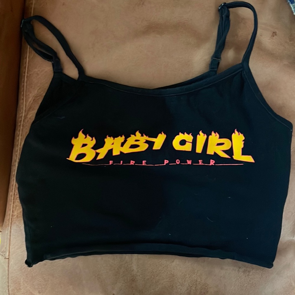 Black crop top